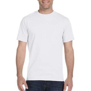Brand New Pack Of 2 White Hanes ComfortSoft 100% Cotton T-Shirt S - XL